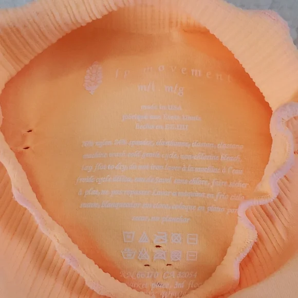 41. *view pics* Free People Good Karma Hi-Neck Layer Top Morning Sun - Picture 7 of 17